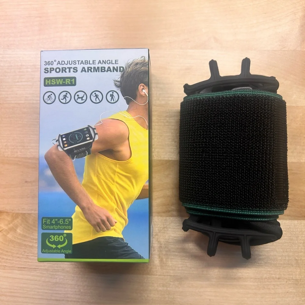 Black/Blue 360° Sports Armband